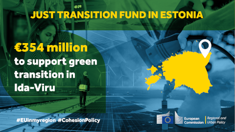 ELi ühtekuuluvuspoliitika: 354 miljonit eurot Eestile, et aidata riigil järk-järgult lõpetada põlevkivi kasutamine energiatootmises