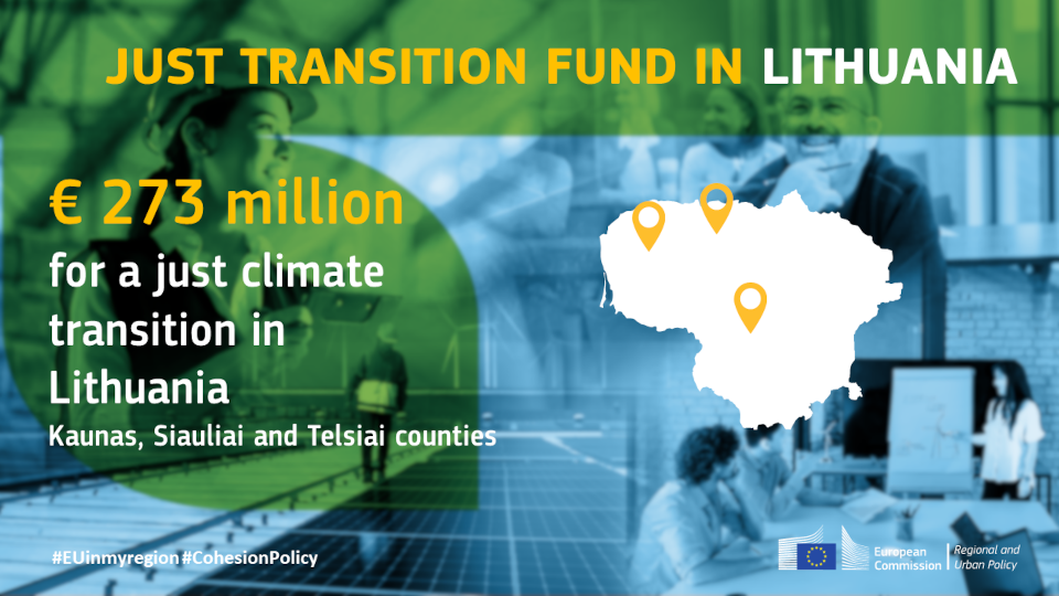 EU Cohesion Policy: €273 million for a just climate transition in Lithuania