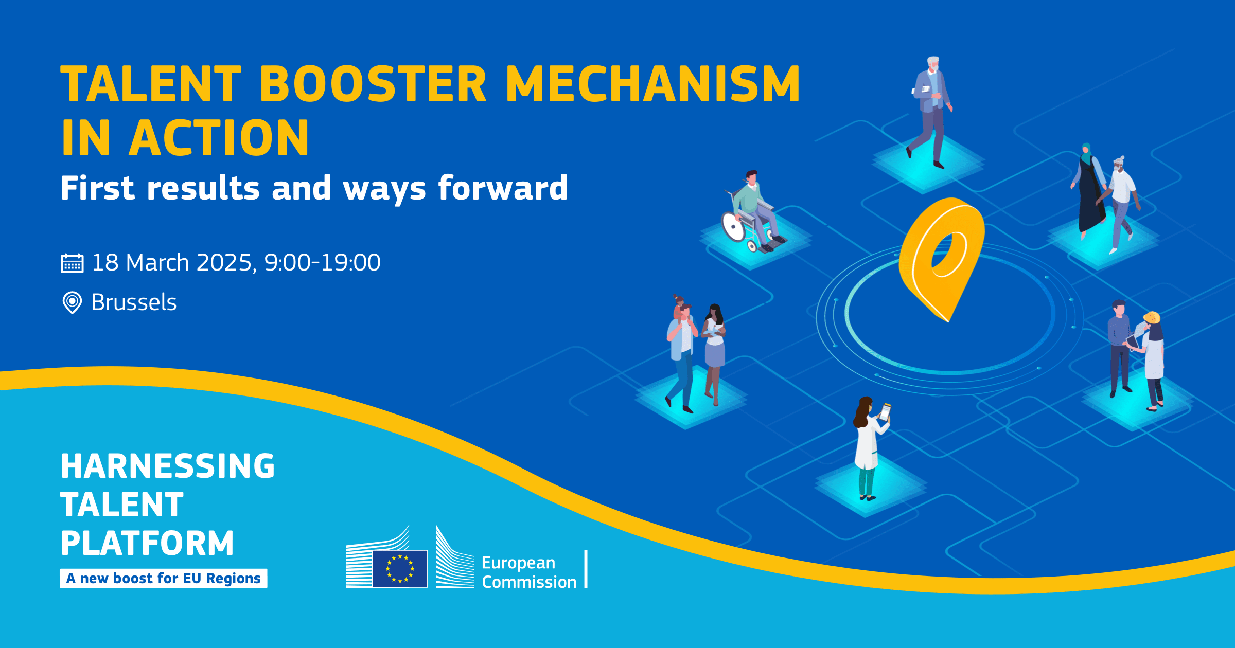 Banner illustrating the Harnessing Talent Platform Event