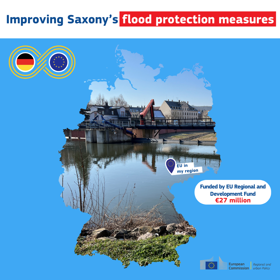 EU funds flood protection in Döbeln with €27 million