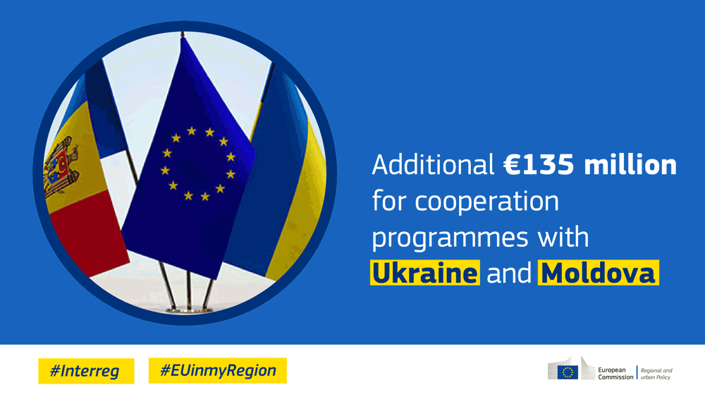 Ukraine: €135 million initially planned for programmes with Russia and Belarus will be transferred to strengthen cooperation with Ukraine and the Republic of Moldova