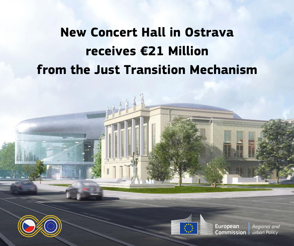 €21 Million from the Just Transition Mechanism supports new Concert Hall in Ostrava, enriching Europe’s cultural landmarks