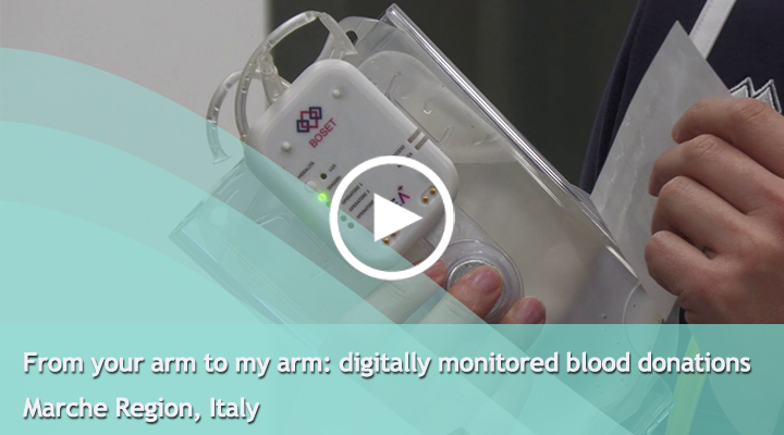 Stories from the regions: From your arm to my arm, digitally monitored blood donations