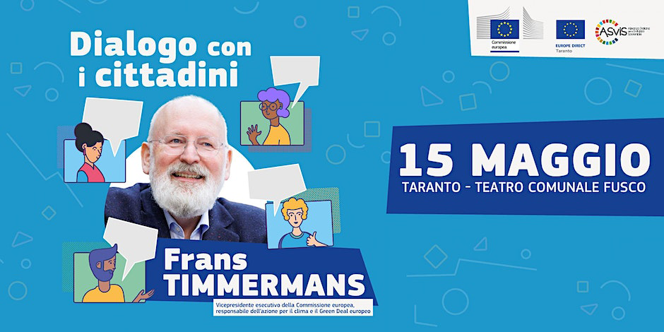 Executive Vice-President Timmermans in Taranto, Italy for a Citizens’ Dialogue on green transition and meetings with local stakeholders on JTF
