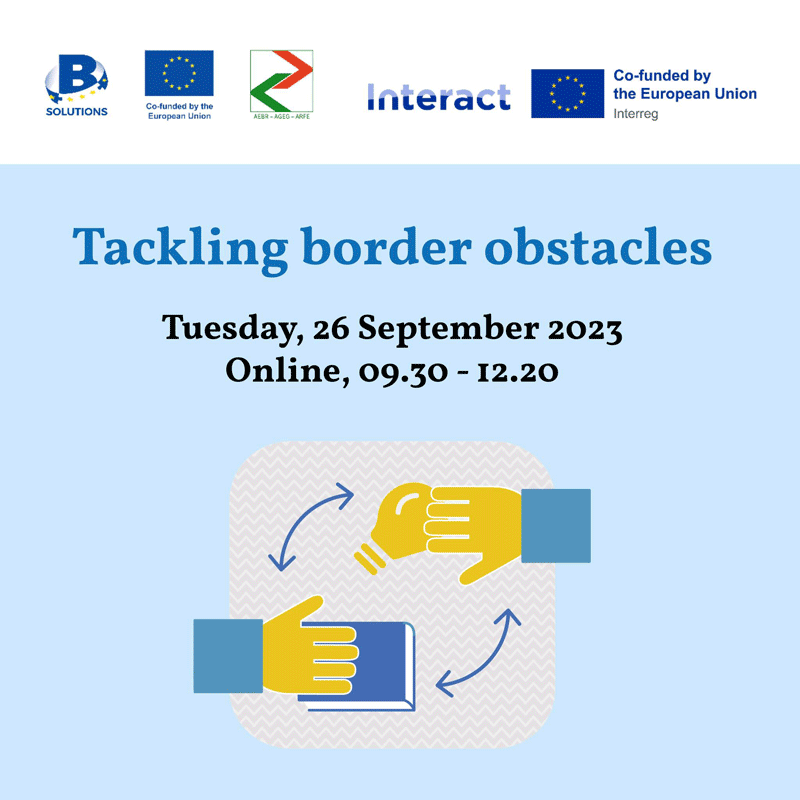 Seminar on Tackling Border Obstacles through and beyond Interreg on 26 September