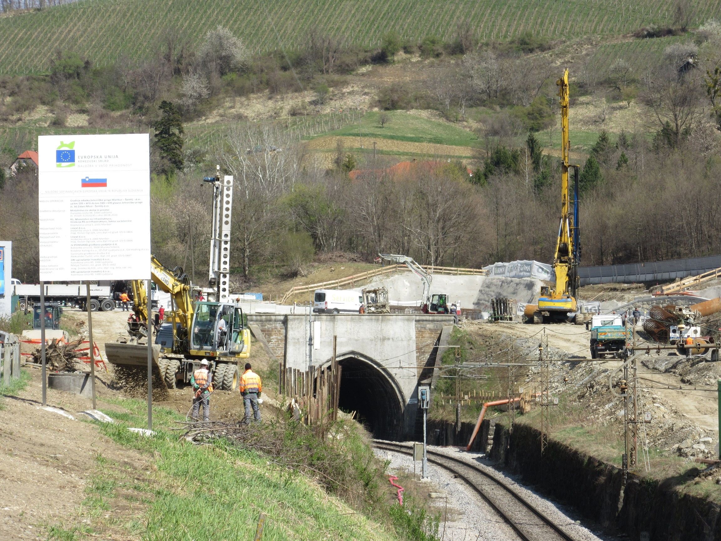 Image represent the project Upgrading of the existing track Maribor — Šentilj — State border