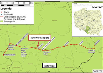Image represent the project Revitalisation and reconstruction of partially closed railway line No. 182 Tarnowskie Góry – Zawiercie