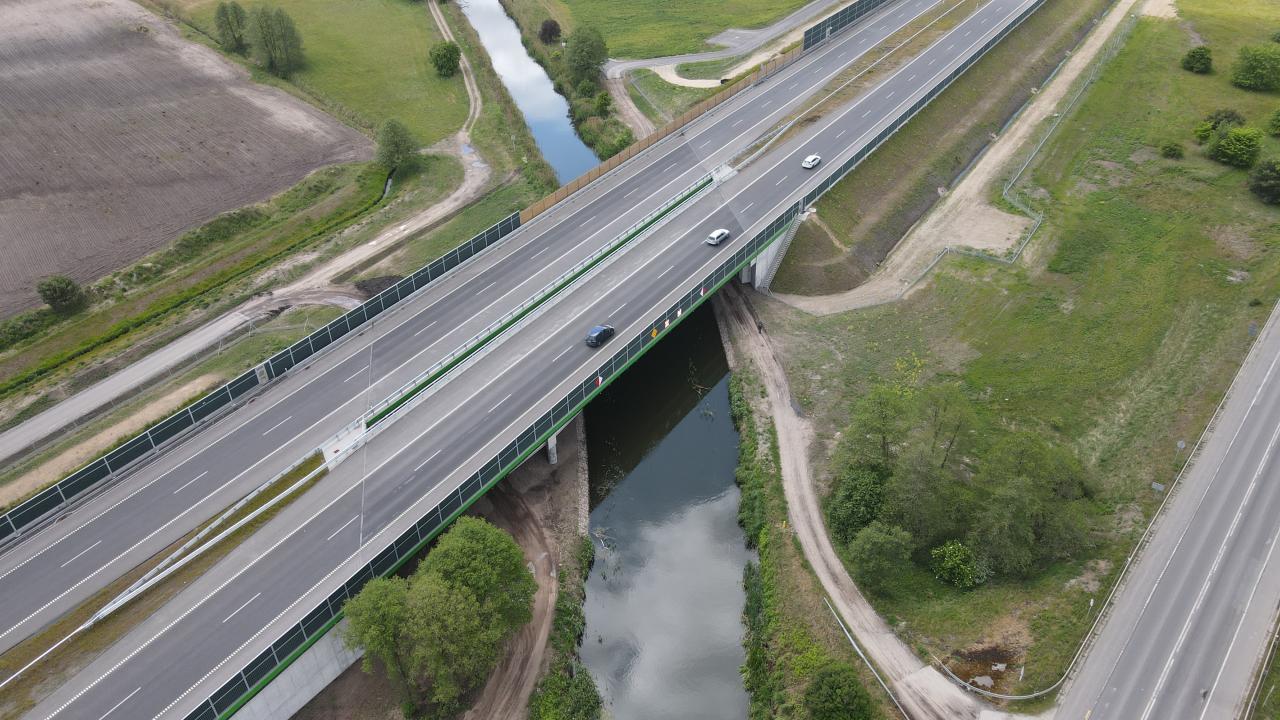 Image represent the project Az S5-ös autópálya építése Bydgoszcz – Mielno, szakasz. Fehér iszap – Mielno