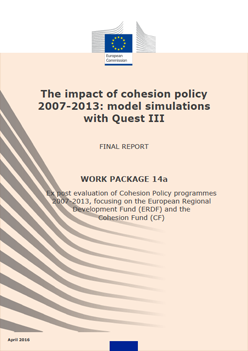 The impact of cohesion policy 2007-2013: model simulations with Quest III - Final Report - WORK PACKAGE 14a Ex post evaluation of Cohesion Policy programmes 2007-2013, focusing on the European Regional Development Fund (ERDF) and the Cohesion Fund (CF)