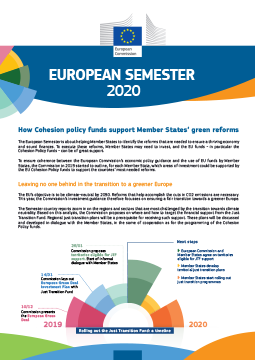European Semester 2020: How Cohesion policy funds support Member States’ green reforms European Semester 2020: How Cohesion policy funds support Member States’ green reforms