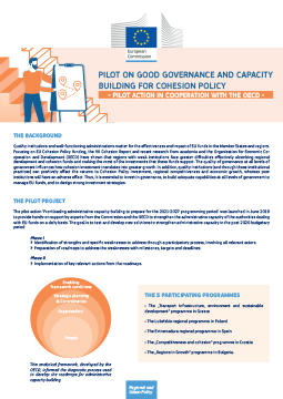 Pilot on good governance and capacity building for Cohesion Policy