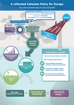 Infographic : A reformed Cohesion Policy for Europe : the main investment policy for growth and jobs - Detailed version Infographic : A reformed Cohesion Policy for Europe : the main investment policy for growth and jobs - Detailed version