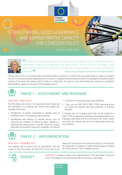 Strengthening good governance and administrative capacity for Cohesion Policy