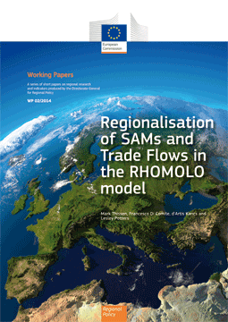 Regionalisation of SAMs and Trade Flows in the RHOMOLO model