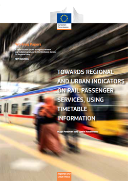 From rail timetables to regional and urban indicators on rail passenger services