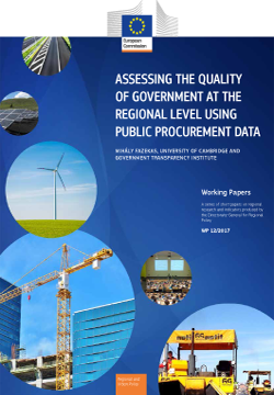 Assessing the quality of government at the regional level using public procurement data