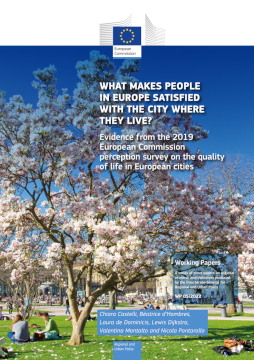What makes people in Europe satisfied with the city where they live? Evidence from the 2019 European Commission perception survey on the quality of life in European cities