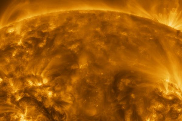 The Sun from a distance of roughly 75 million kilometres. © ESA & NASA/Solar Orbiter/EUI team; Data processing: E. Kraaikamp (ROB)