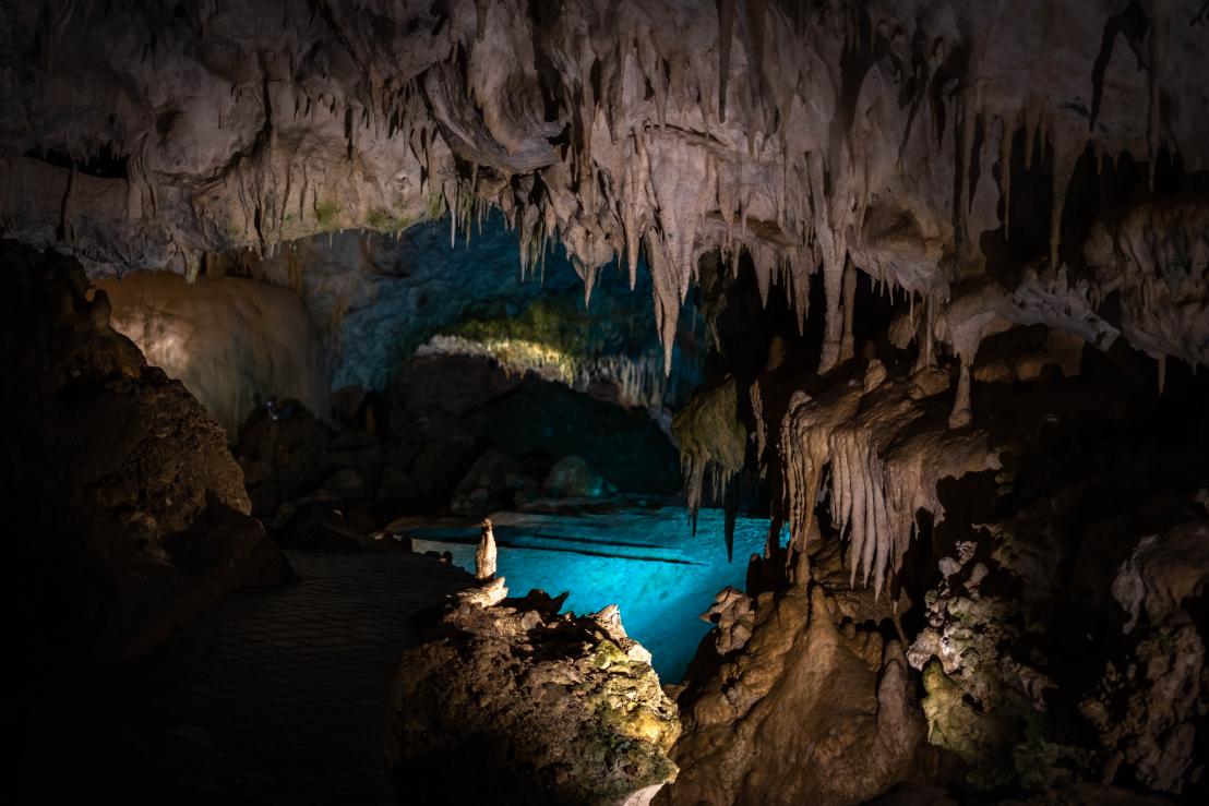 Anemoptera Cave is found near the Pramanda village, with its abundant stalagmite deposits and underground waterfalls and lakes © Shutterstock ‒ Ntoumas Antonios