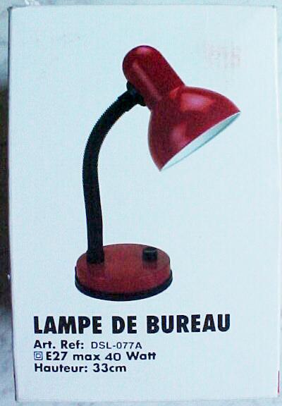Photo of recalled product: Desk lamp series