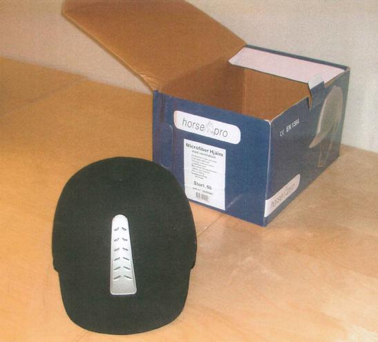 Photo of recalled product: Helmet for equestrian activities
