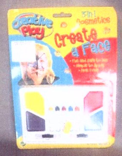 Ensemble de maquillage pour enfants – Jeu créatif 3 en 1 Cosmétiques – Créer un visage