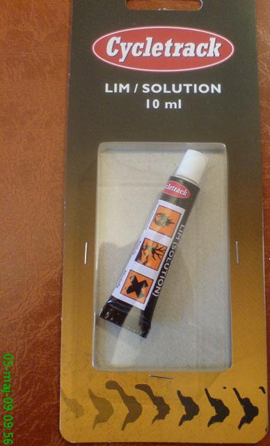 Photo of recalled product: Tyre repair glue - Lim/Solution 10 ml