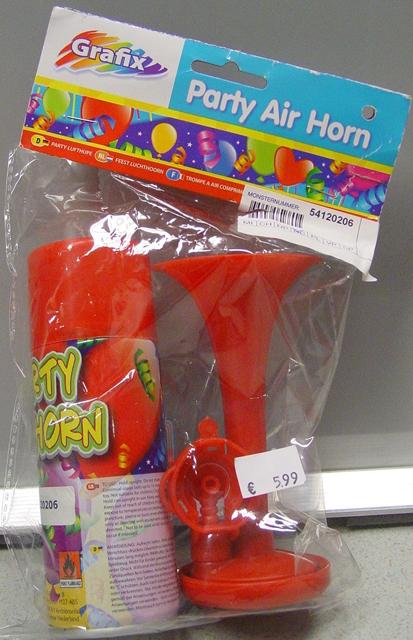 Photo of recalled product: Horn - Party Air Horn