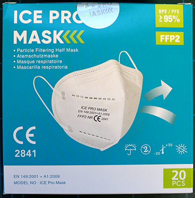 Demi-masque FFP3 RD, N99 (BFE ≥ 99%) avec la valve, production européenne
