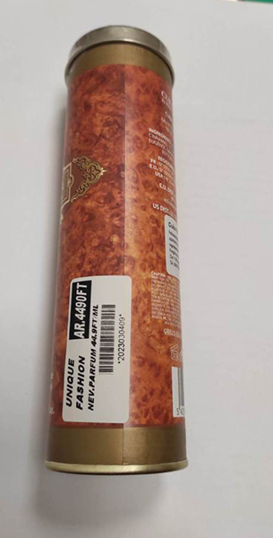 Photo of recalled product: Eau de Toilette Natural Spray for men