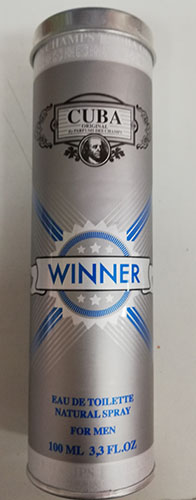 Photo of recalled product: Eau de Toilette Natural Spray for men