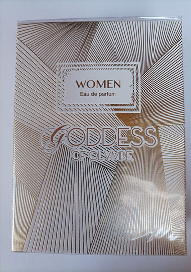 Photo of recalled product: Goddess of Olympe Eau de Parfum for women