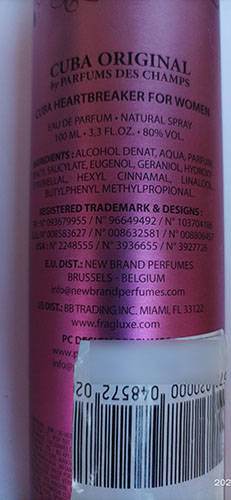 Photo of recalled product: Heartbreaker for women