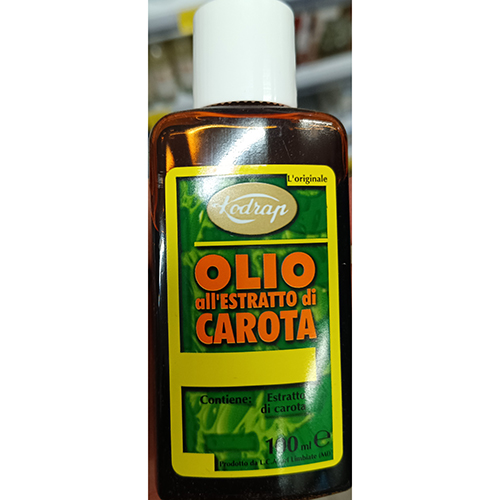 Photo of recalled product: Olio all'estratto di carota