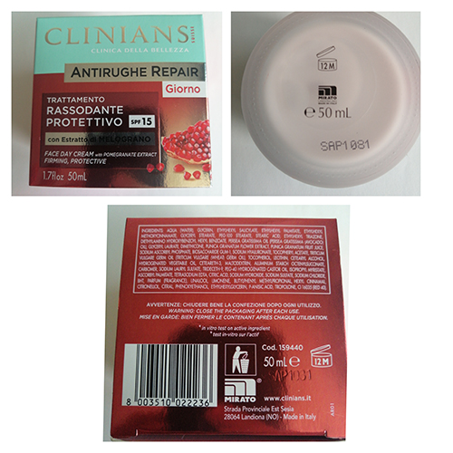 Photo of recalled product: Antirughe repair