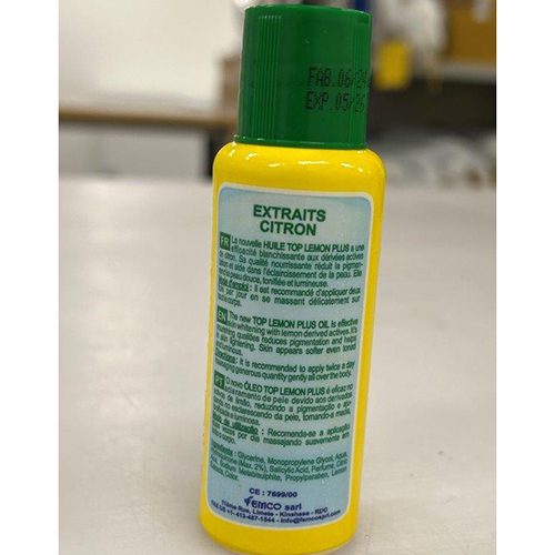 Photo of recalled product: Top lemon Plus, Extraits Citron