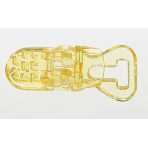 Clip attache tetine Jaune en plastique