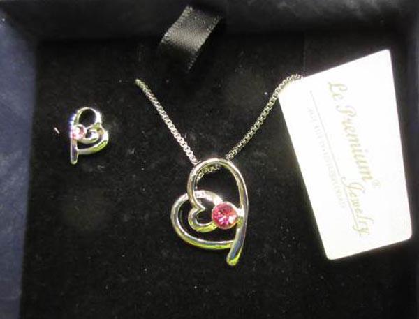 Necklace and earrings