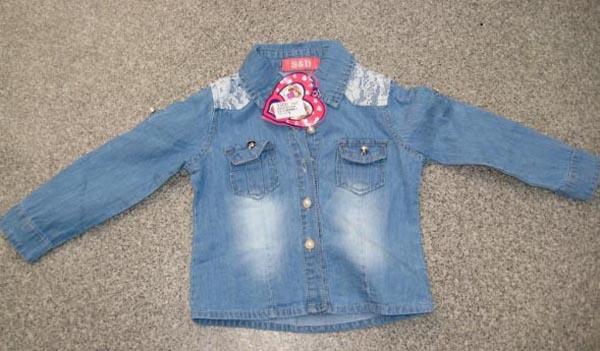 Photo of recalled product: Girls' denim shirt