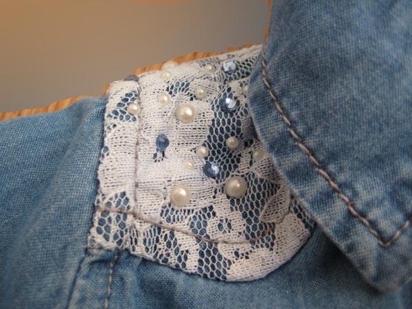 Girls' denim shirt