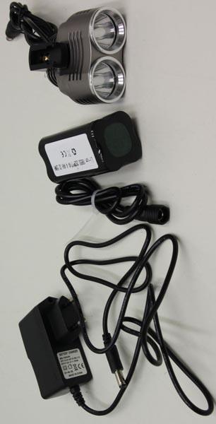 Faro con cargador de batería