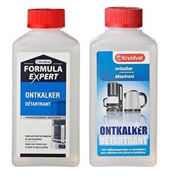1) Ontkalker Detartrant; 2) Formula Expert Ontkalker