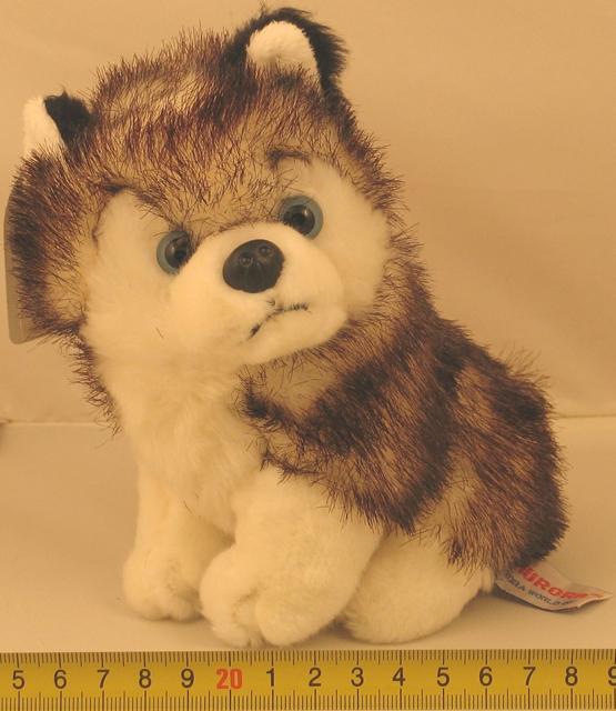 1) Plush bear 2) Plush dog