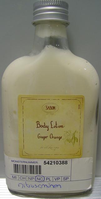 Photo of recalled product: Body lotion