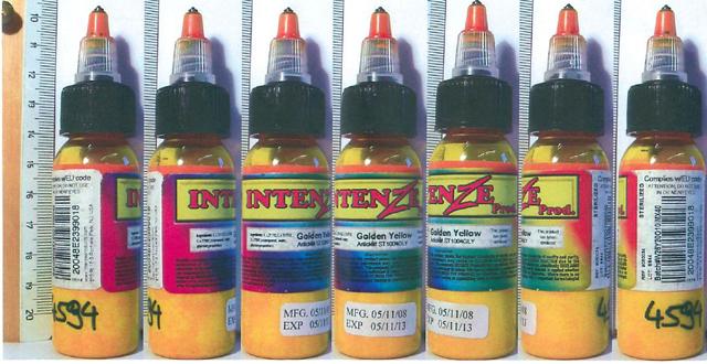 Photo of recalled product: Tattoo ink
