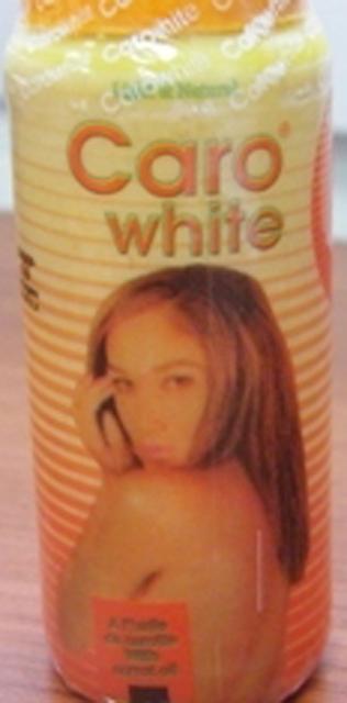 Photo of recalled product: Skin lightening product "Caro White Carrot oil"