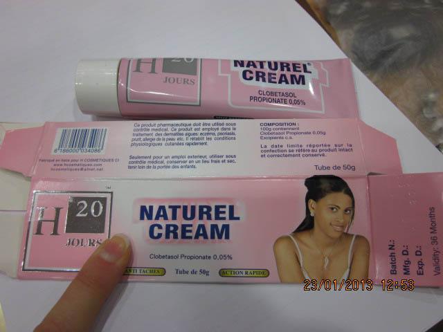 Photo of recalled product: Naturel cream 