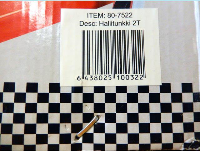 Photo of recalled product: Hydraulic Floor  Jack