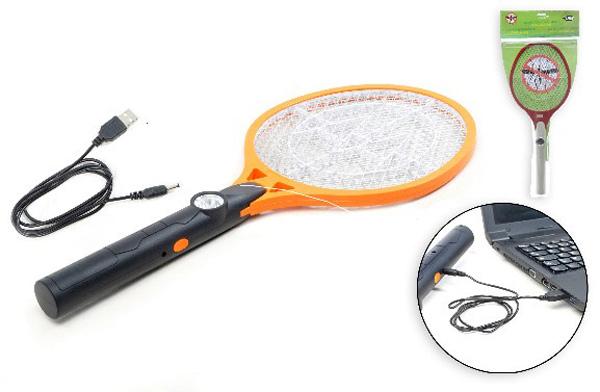 Mosquito swatter with rechargeable USB