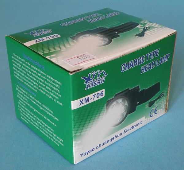 Rechargeable head torch